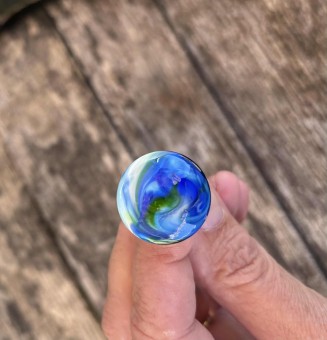 cabochon artisanal en verre...
