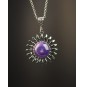Collier Soleil violet en...