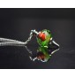 collier long 80+3 cm "rouge...