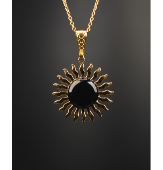 Collier Soleil NOIR en...