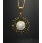 Collier Soleil BLANC en...