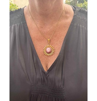 Collier Soleil ROSE en...