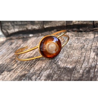 Bracelet rigide doré –...