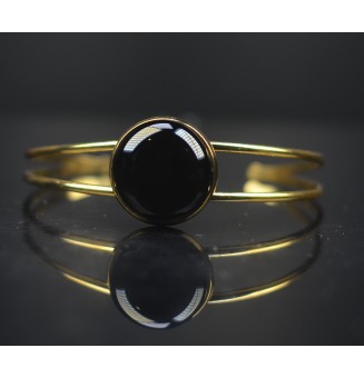 Bracelet rigide doré –...