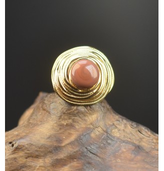 Bague en Verre Filé au...