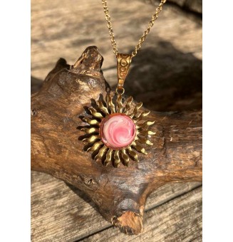 Collier Soleil ROSE en...