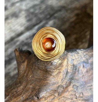 Bague en Verre Filé au...