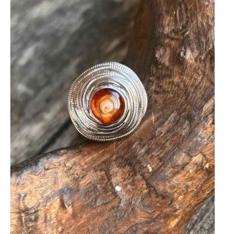 Bague en Verre Filé au...