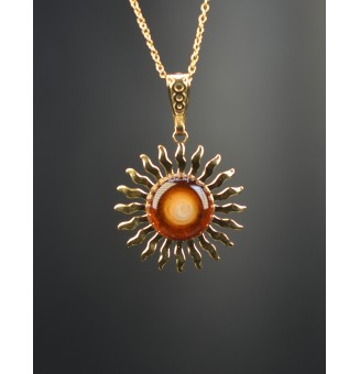 collier soleil ambre