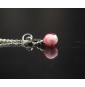 Collier court “Éclat rose”...