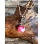 Collier court “Éclat rose”...