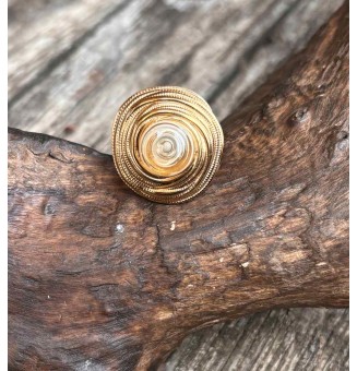 Bague en Verre Filé au...