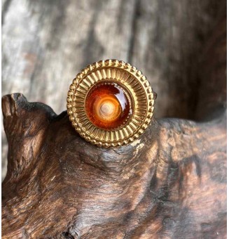 Bague en Verre Filé au...