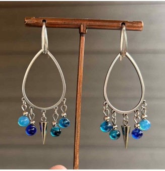 Boucles d’oreilles “bleues”...
