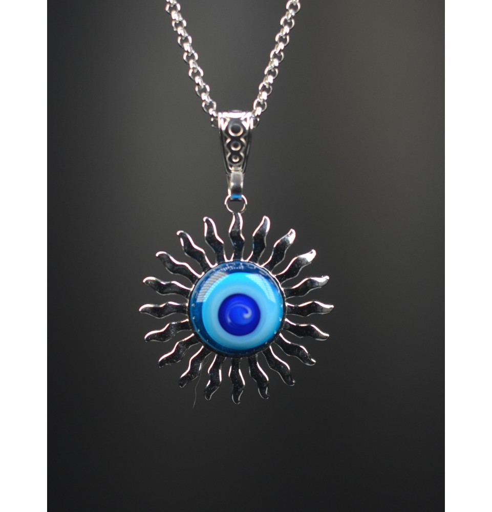collier soleil bleu collier soleil bleu