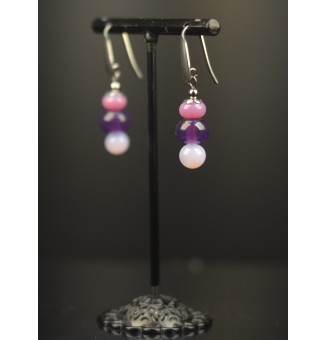 Boucles d’oreilles en acier...