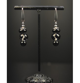 Boucles d’oreilles en acier...