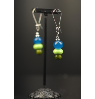 Boucles d’oreilles en acier...