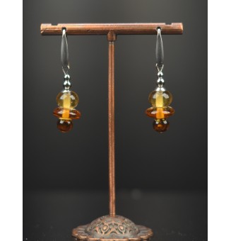 Boucles d’oreilles en acier...