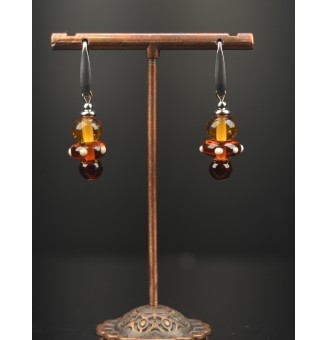 Boucles d’oreilles en acier...