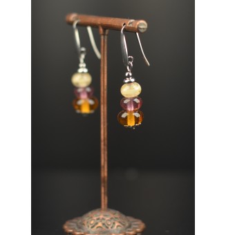 Boucles d’oreilles en acier...