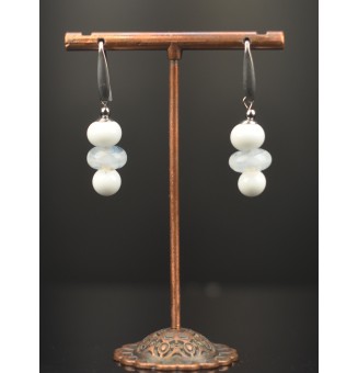 Boucles d’oreilles en acier...