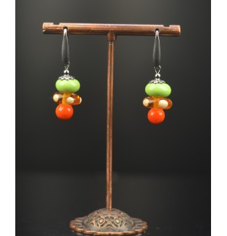 Boucles d’oreilles en acier...