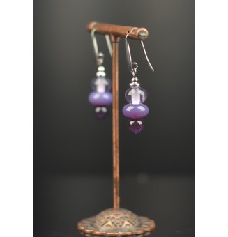 Boucles d’oreilles en acier...