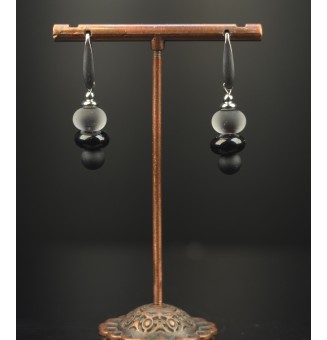 Boucles d’oreilles en acier...