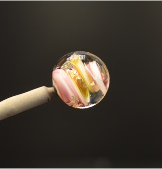 Perle à visser multicolore pour collier ou tout support m2.5 (support non fourni)