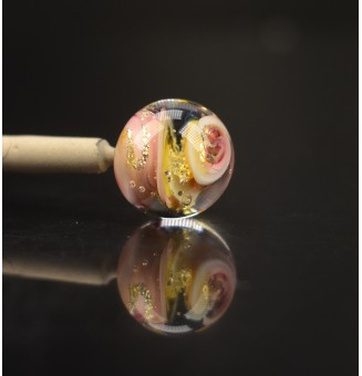 Perle à visser multicolore pour collier ou tout support m2.5 (support non fourni)