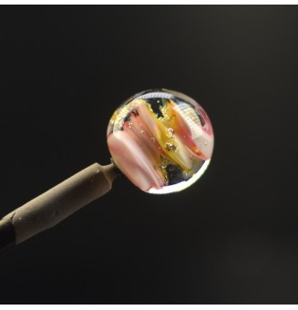 Perle à visser multicolore pour collier ou tout support m2.5 (support non fourni)