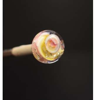 Perle à visser multicolore pour collier ou tout support m2.5 (support non fourni)