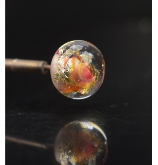 Perle à visser rose et or...