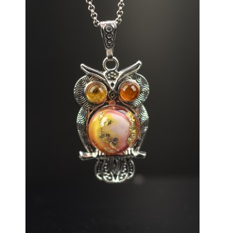 collier hibou 50+ 3 cm...