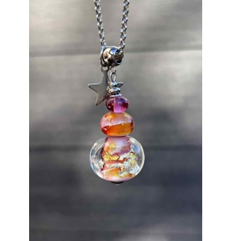 Collier long en perles...