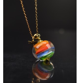 Collier long doré – Perle...