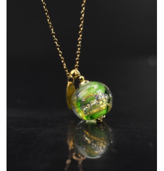 Collier long doré – Perle...