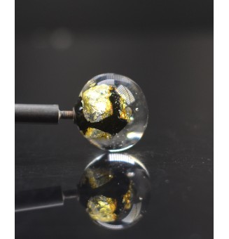 Perle à visser NOIR et or...