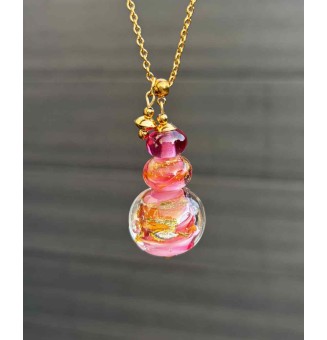 Collier long doré – Perle...