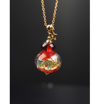 Collier long doré – Perle...