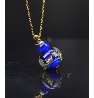 Collier long doré – Perle...