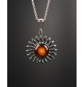 Collier Soleil Ambré en...
