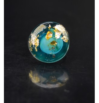 cabochon artisanal en verre...