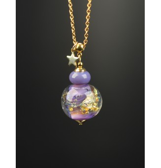 Collier long en perles...