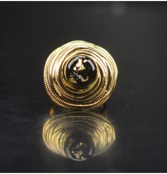 Bague en Verre Filé au...