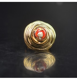 Bague en Verre Filé au...