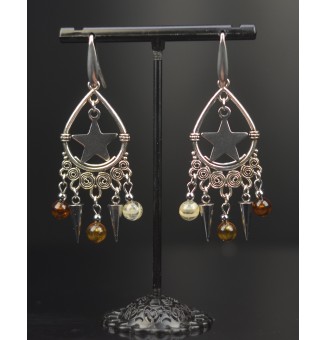 Boucles d’Oreilles en Verre...