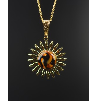 Collier Soleil "Léopard" en...