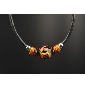 collier LEOPARD 45+3 cm...